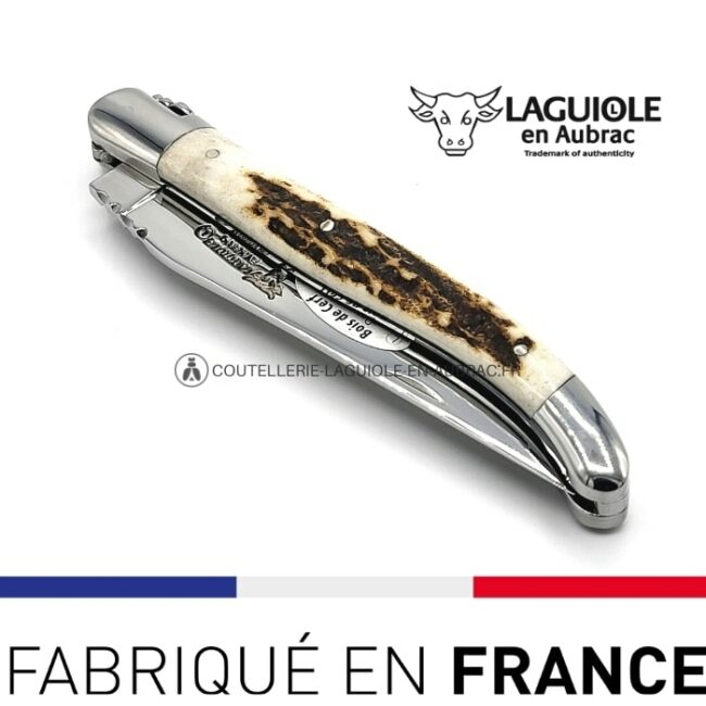 couteau de laguiole manche bois de cerf