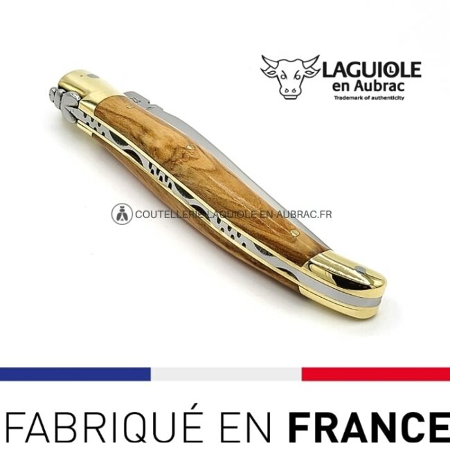 couteau de poche laguiole olivier laiton