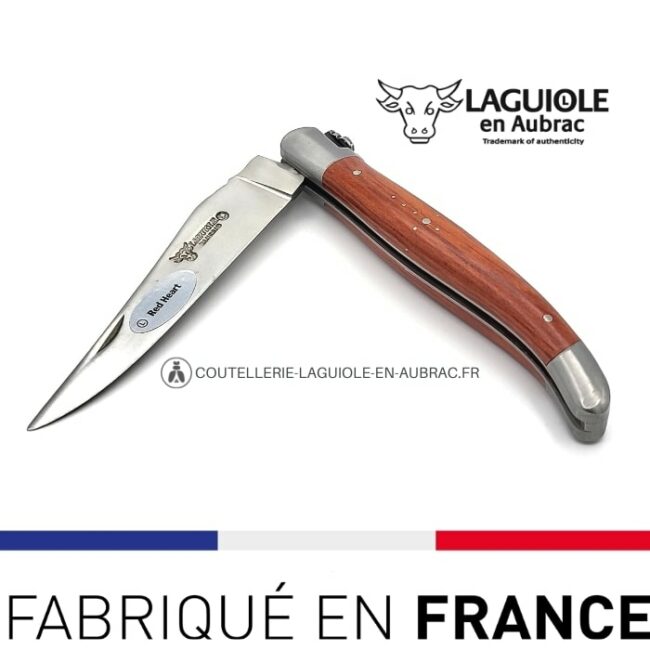 couteau laguiole en aubrac red heart