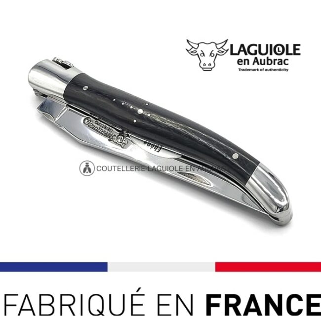 couteau laguiole manche bois d'ébène