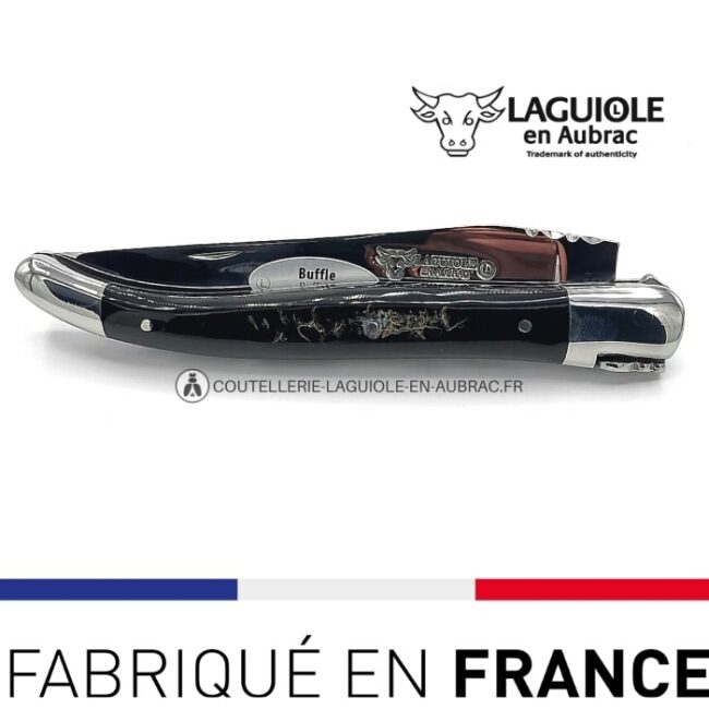 couteau laguiole pliant manche croute de buffle