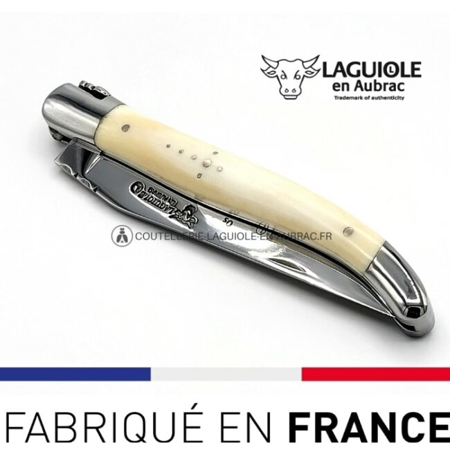 couteau pliant laguiole manche os de boeuf