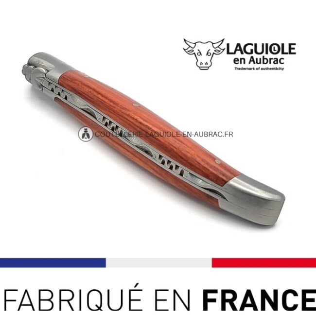 couteau pliant laguiole manche red heart