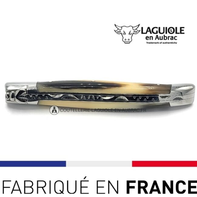 couteaux laguiole en corne blonde
