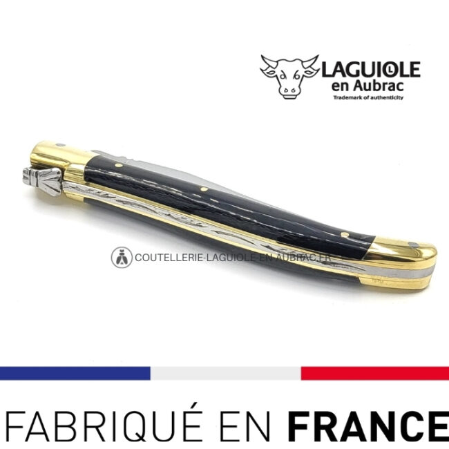 laguiole couteau de poche en corne et laiton