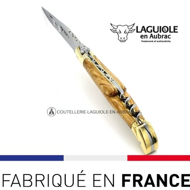 laguiole tire bouchon manche olivier laiton