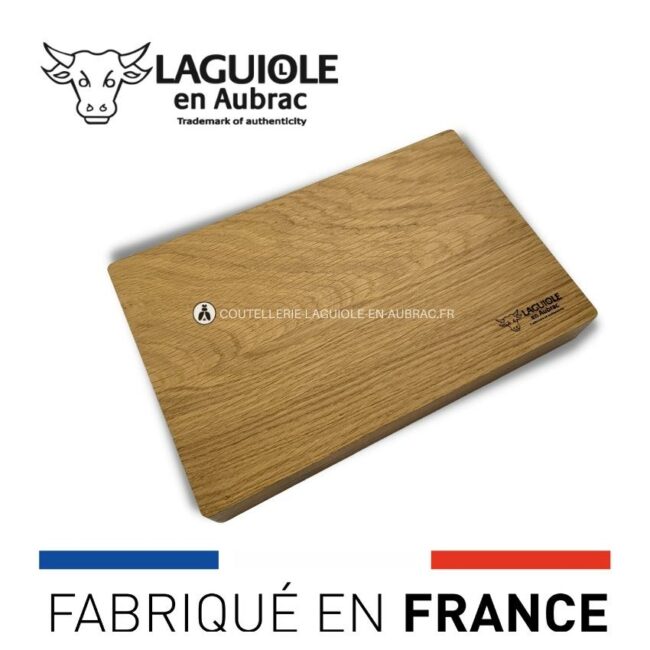 boite chêne 6 couteaux de table laguiole doubles platines ciselées