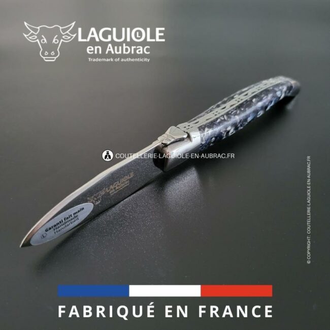 couteau à huître manche en coquilles de moules