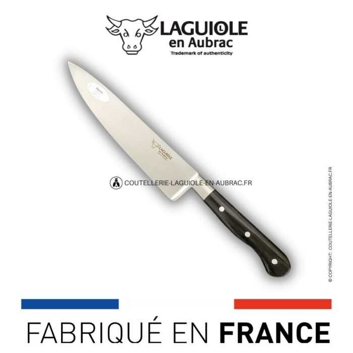 couteau de cuisine 15 cm manche en ebène