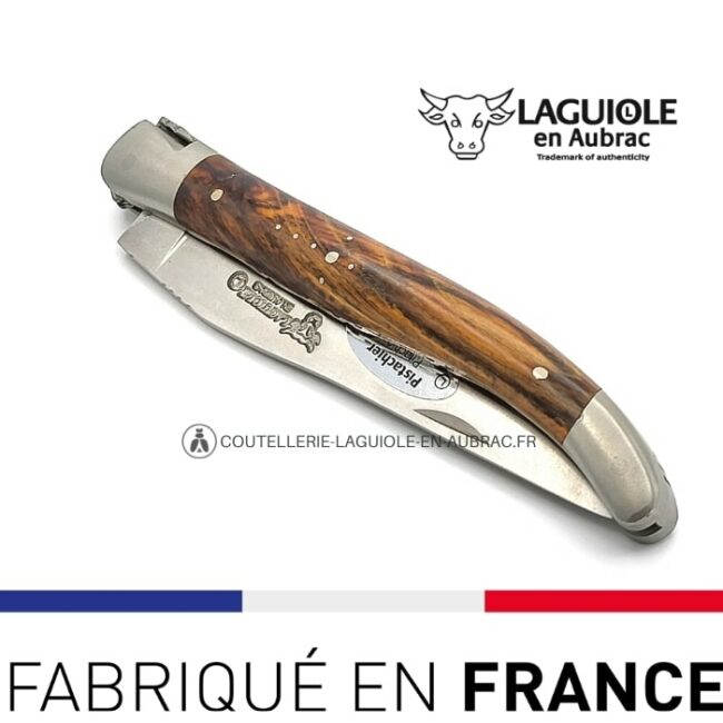 couteau de poche laguiole pistachier double platines