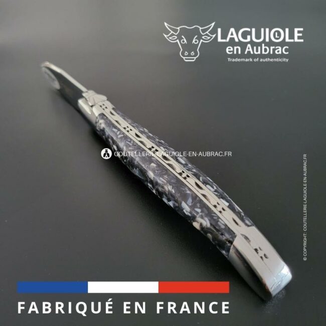 couteau à huître manche en coquilles de moules