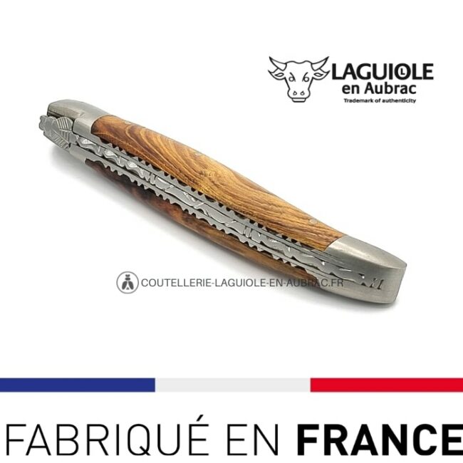 couteau pliant laguiole pistachier double platines