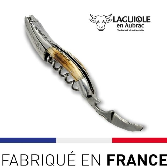 couteau sommelier laguiole croute de defense ivoire de mammouth