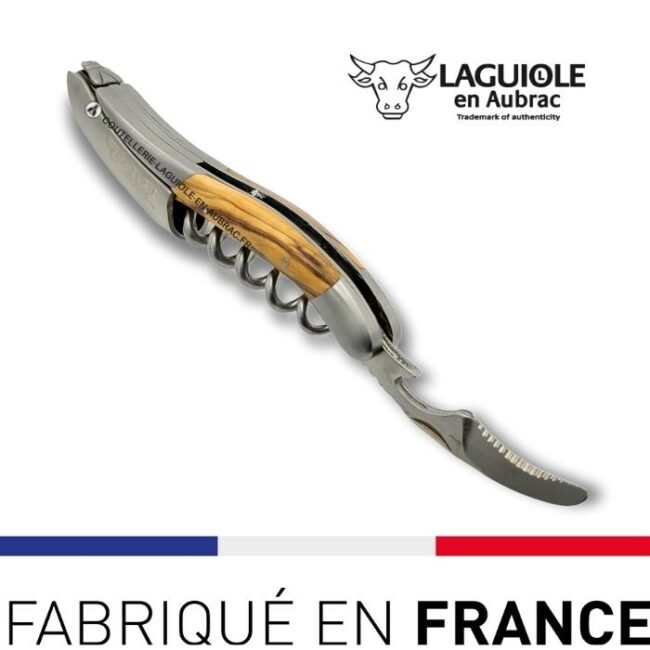 couteau sommelier laguiole en aubrac olivier