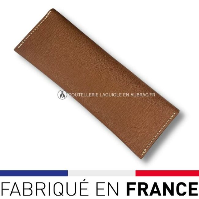 fourreau en cuir de luxe bicolore