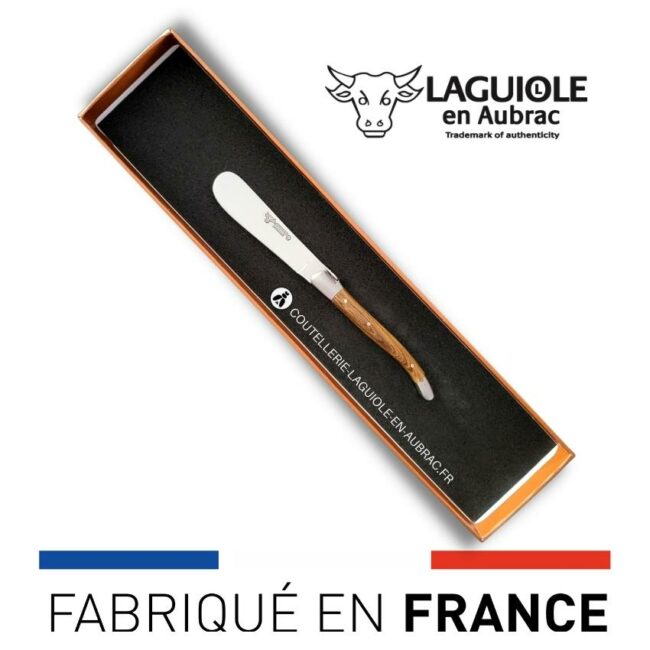 couteau à beurre laguiole manche en pistachier