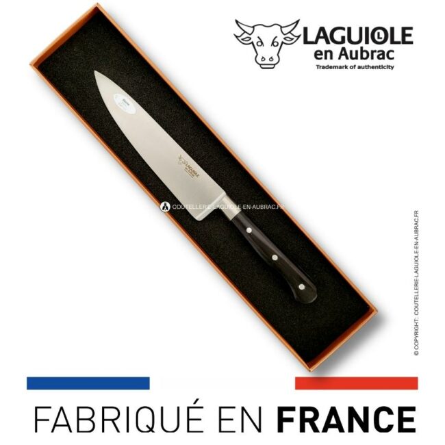 couteau de cuisine 15 cm manche en ebène