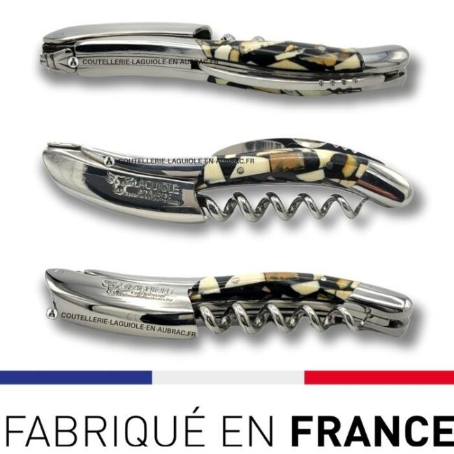 laguiole sommelier tire bouchon ivoire nougatine