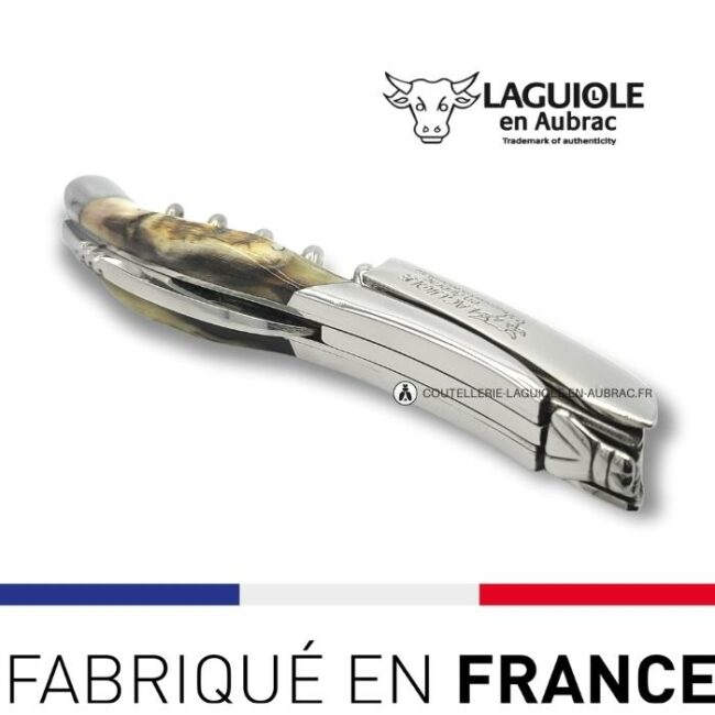 laguiole tire bouchon sommelier corne de belier