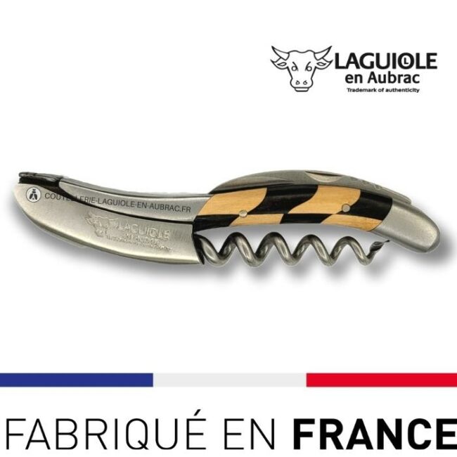 limonadier laguiole marqueterie damier ebene olivier