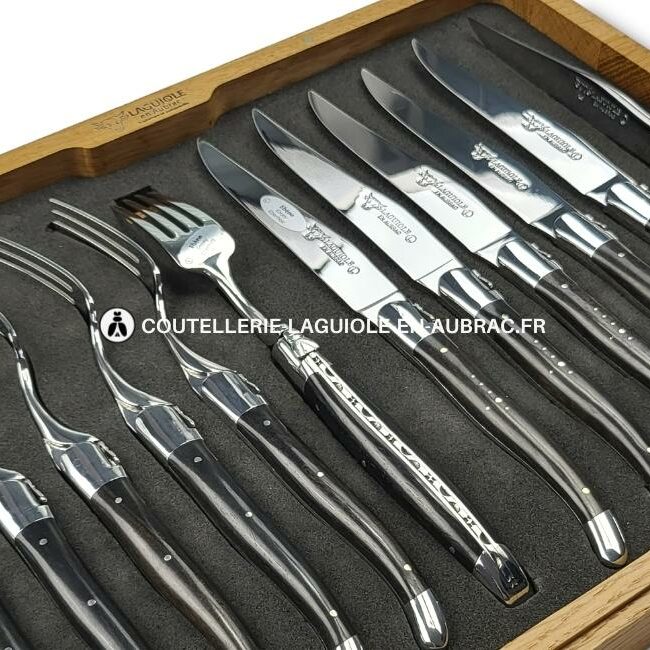 ménagère 12 pièces ebène