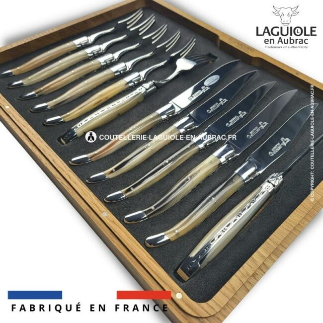 ménagère 12 pièces pointe de corne