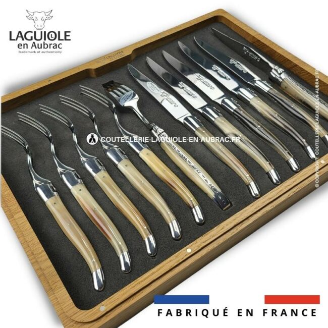 ménagère 12 pièces pointe de corne