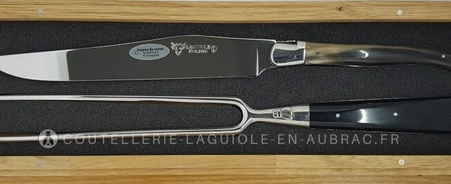 service a decouper laguiole en aubrac manche corne