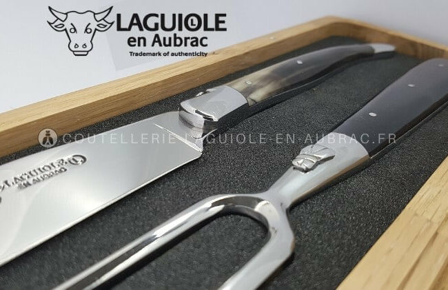 set laguiole a decouper manche en corne