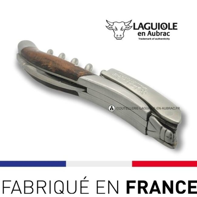 sommelier laguiole avec tire bouchon cep de vigne