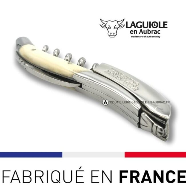 sommelier laguiole en aubrac manche os brillant