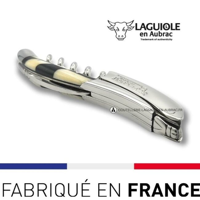 sommelier limonadier laguiole marqueterie damier os ebene