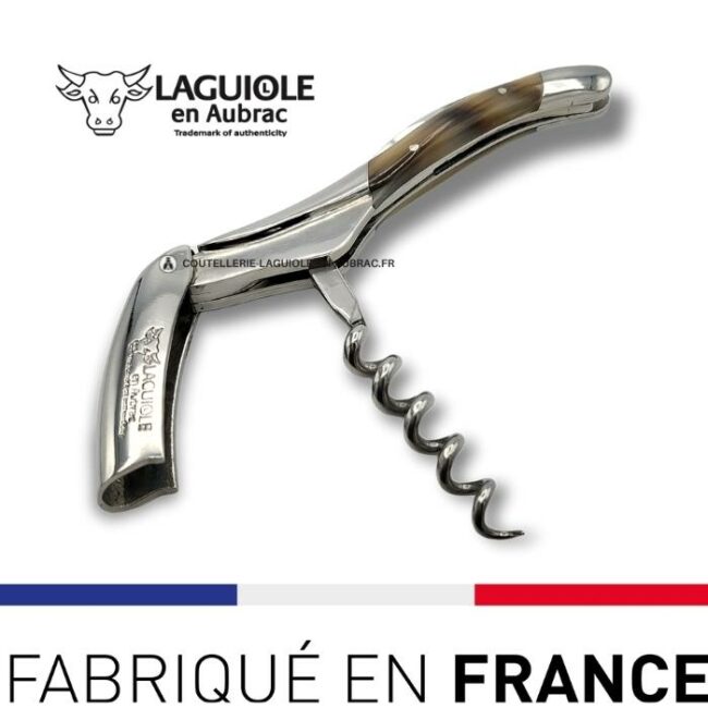 sommelier tire bouchon laguiole en pointe de corne