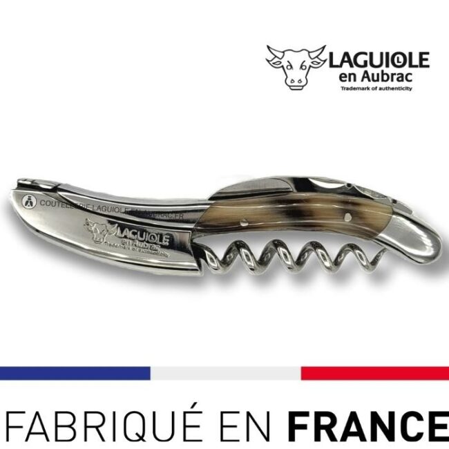 tire bouchon sommelier laguiole en pointe de corne