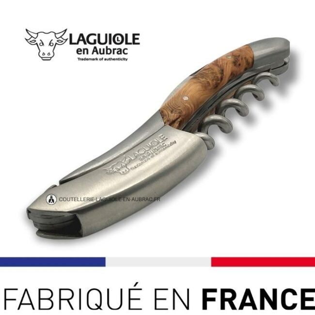 tire bouchon sommelier laguiole genevrier