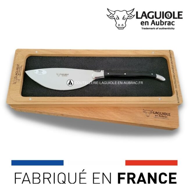 couteau à pizza laguiole en aubrac ebene