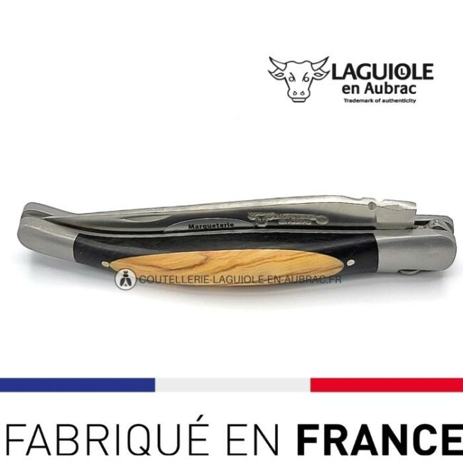 couteau laguiole dodu 12cm manche ebene olivier