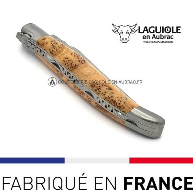 couteau laguiole en aubrac bois genévrier