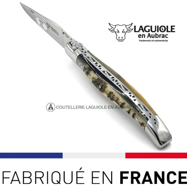 couteau laguiole en aubrac croute de bélier