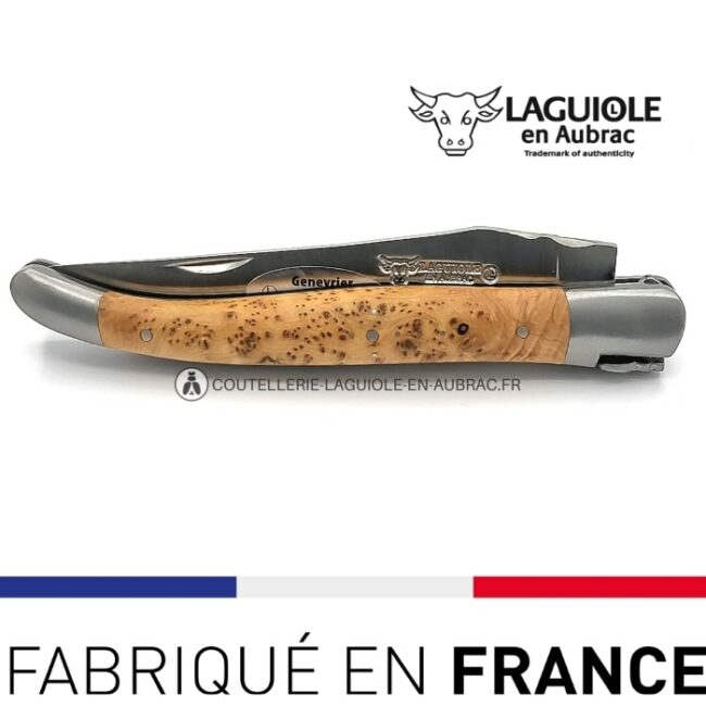 couteau laguiole pliant manche genévrier