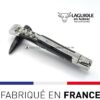 laguiole 3 pieces tire bouchon corne pressee
