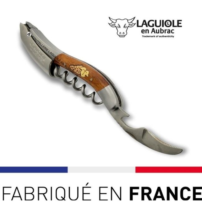 couteau sommelier laguiole marqueterie grappe de raisin amourette