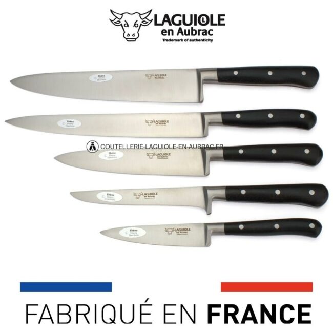 set complet de 5 couteaux de cuisine laguiole en aubrac