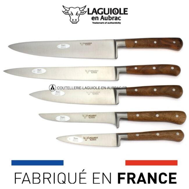 set complet de 5 couteaux de cuisine laguiole en aubrac
