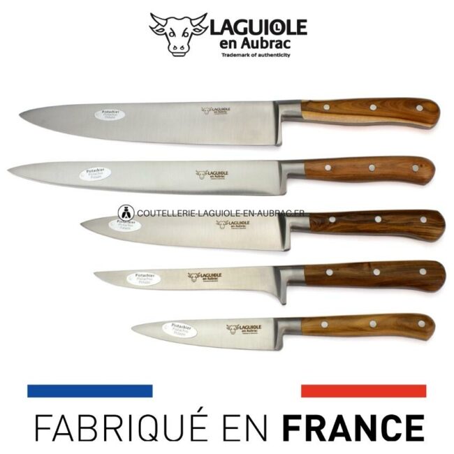 set complet de 5 couteaux de cuisine laguiole en aubrac
