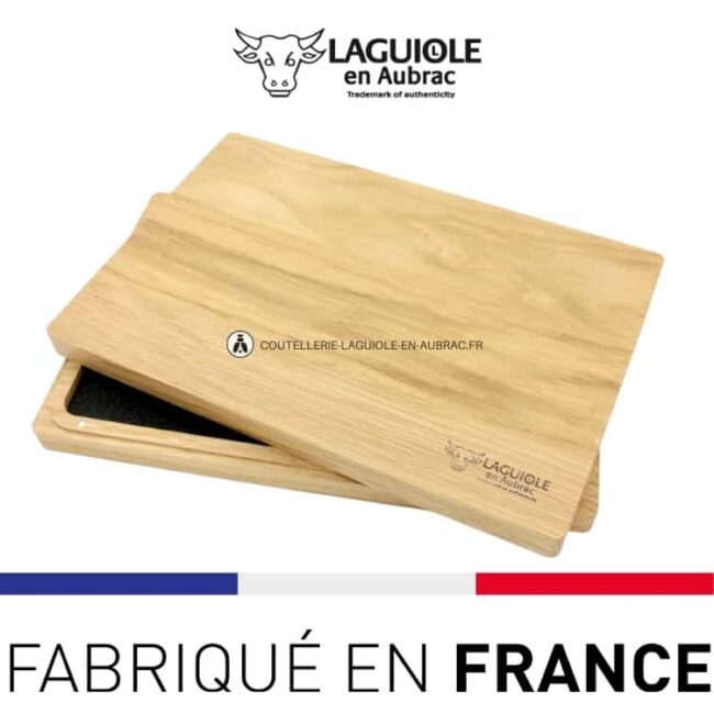 boite en chene pour 5 couverts laguiole