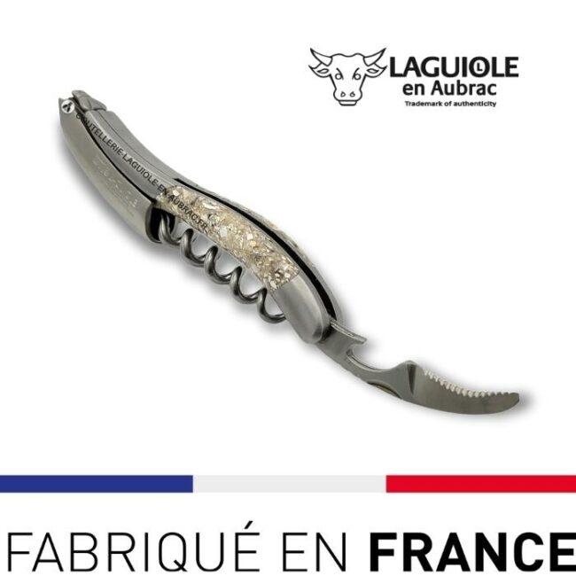 couteau de sommelier laguiole manche coquille huitres