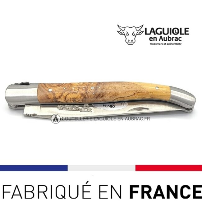 couteau laguiole abeille prestige 6 pierre martin manche olivier