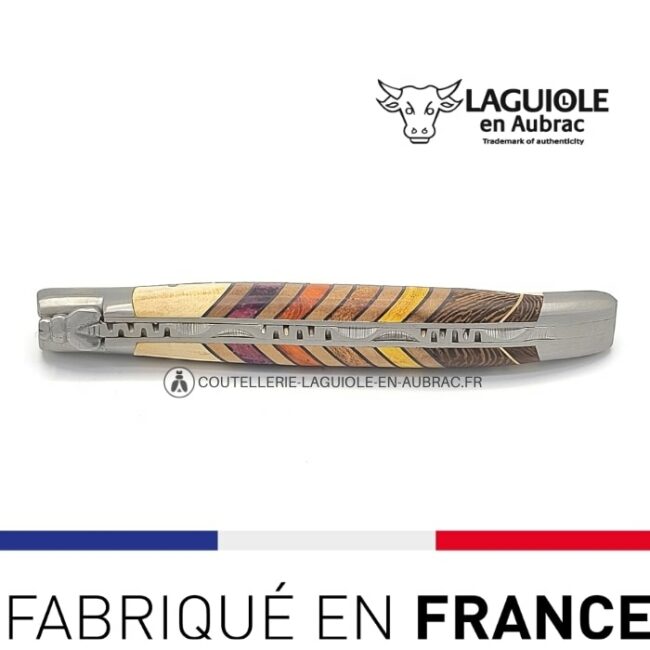 couteau laguiole en aubrac marqueterie orgue