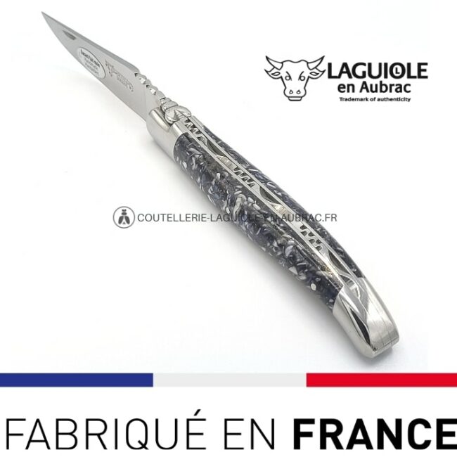 couteau pliant manche coquilles de moules